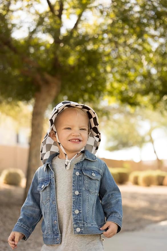 Tiny Twinkle Sun Protection Baby Flap Hat with UPF 50+ Sun Protection for Baby and Toddler Boys and Girls
