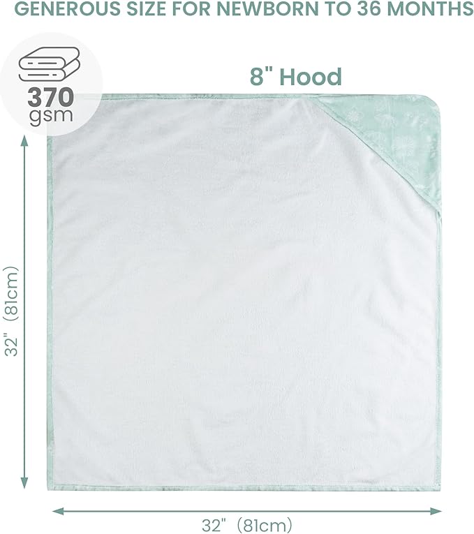 Mooreeke 2 Pack Toddler Towels - 100% Cotton Toddler Hooded Towels - Soft Baby Bath Towel with Hood for Newborn - Comfort Towel for Baby Girls and Boys - Animal Shaped (Flower & Star)