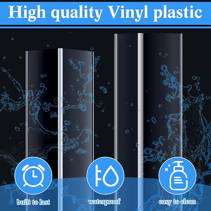 Sasylvia 10 Pcs Wall Corner Protector Guards, 1-1/8 x 36 Inches, Avoid Scratching Scuffs, Vinyl Corner Trim Molding, Ease Install and Cleaning for Door Countertop Furniture Cabinet Protection(Clear)