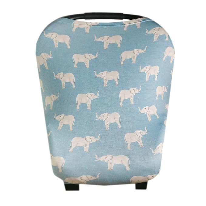 Copper Pearl Multi-Use Cover: Car Seat Covers, Nursing Cover, and Stroller Cover for Sun - Stretchy Fabric, All-Season Use, Stylish Designs, Easy Access for Moms - Peanut