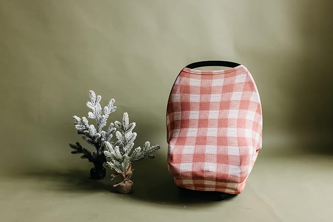 Baby Car Seat Cover Canopy and Nursing Cover Multi-Use Stretchy 5 in 1 Gift Ralphie by Copper Pearl