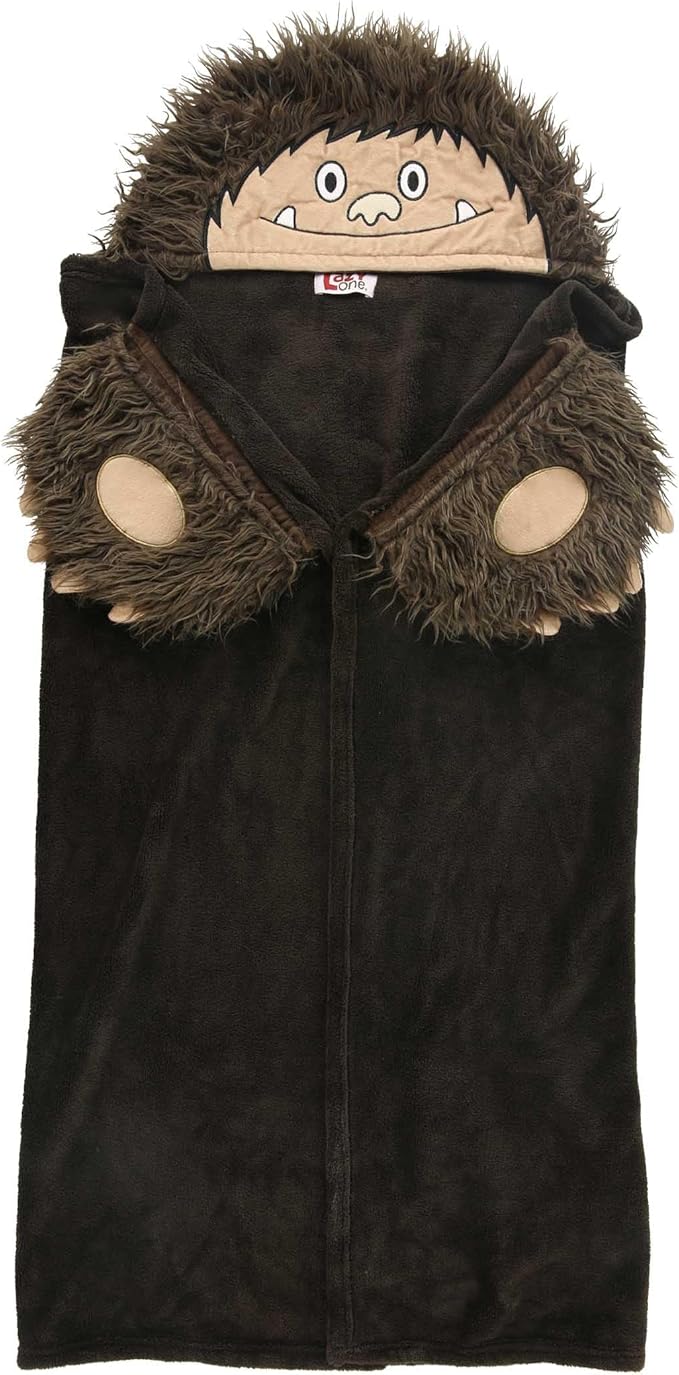 Lazy One Wearable Hooded Blanket for Kids, Animal Hooded Blanket (Bigfoot)