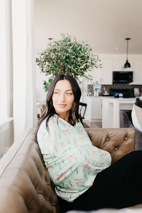 Copper Pearl Multi-Use Cover: Car Seat Covers, Nursing Cover, and Stroller Cover for Sun - Stretchy Fabric, All-Season Use, Stylish Designs, Easy Access for Moms - Cusco