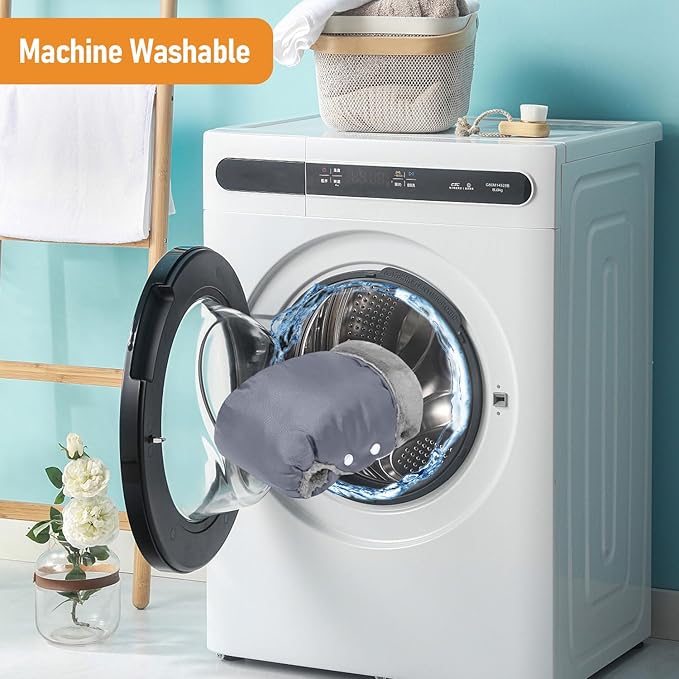 1 Pair Baby Stroller Gloves,Stroller Hand Muff Warm Gloves,Extra Thick Warm Waterproof Anti-Freeze Gloves for Parents Caregivers Carriage Handmuffs Stroller Accessories (Grey)