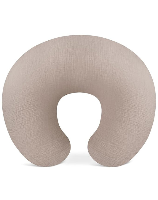 Nursing Pillow Covers, Muslin Nursing Cover for Breastfeeding Pillows, Comfortable for Baby Girls and Boys (Shadow)