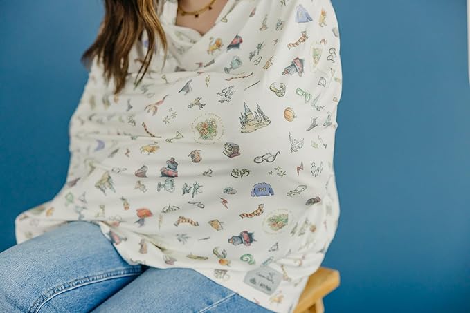 Copper Pearl Multi-Use Cover: Car Seat Covers, Nursing Cover, and Stroller Cover - Stretchy Fabric, All-Season Use, Stylish Designs, Easy Access for Moms - Wizarding World™