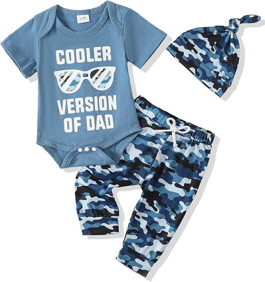 NZRVAWS Newborn Baby Boy Clothes Outfits Letter Prined Romper Pants Set Infant Baby Boy Clothing 0 3 6 9 12 18 Months