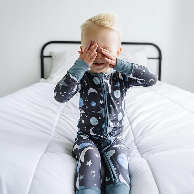 Little Sleepies Pajamas for Baby Boys & Girls, Viscose from Bamboo Baby Pajamas, Preemie & Newborn Sleepers, 2-Way Zipper PJs