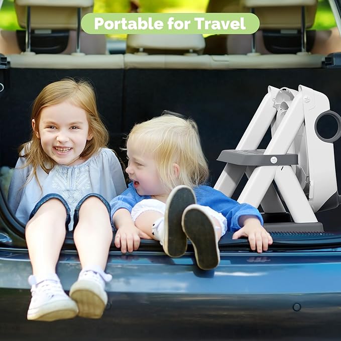 COOSEYA Toilet Seat, Potty Training Seat for Toddler, Upgraded 2-in-1 Potty Toilet Training for Boys and Girls,Waterproof Cushioned Mat with Non-Slip Step Stool