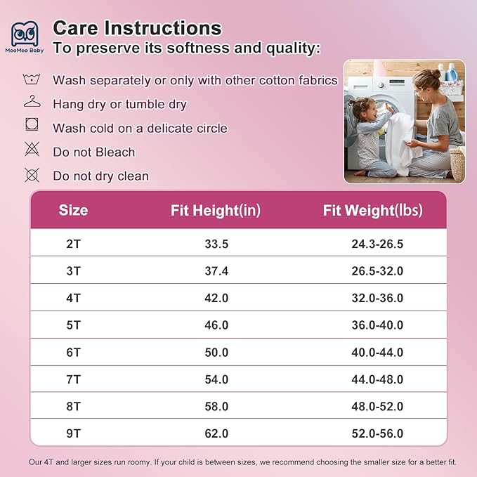 MooMoo Baby Potty Training Underwear 10 Packs Absorbent Toddler Training Pants for Boys and Girls Cotton Pee Pants 2T-9T