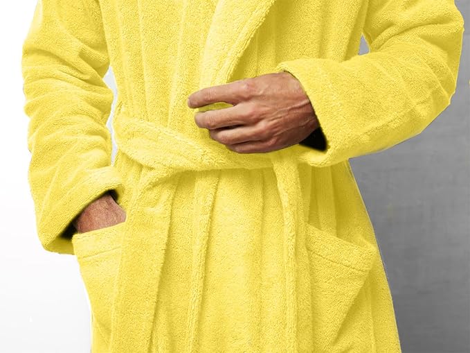 DAN RIVER Premium Cotton Terry Robes for Women and Men, Ultra Soft bathrobe with Adjustable Waist Belt and Pockets Pack of 1