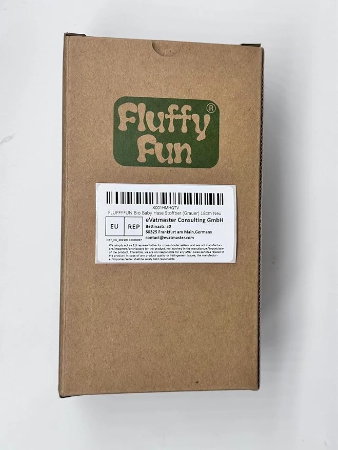 Organic Baby Toys Grey Bunny Rabbit Stuffed Animal 7.1"