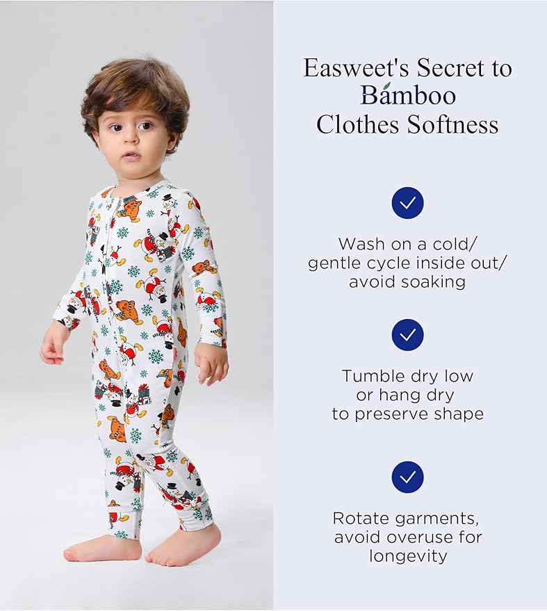 Footless Pajamas Baby Boy Girls, Viscose from Bamboo Baby Pajamas, Two Way Zipper Sleepers, Newborn Pjs