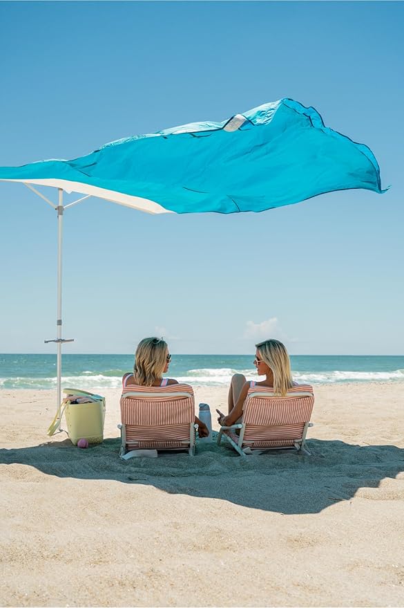 Solbello® Shade - The ultimate Wind-Driven® beach umbrella. Effortless to set up, lightweight, won't blow down the beach, UPF 50+ sun protection