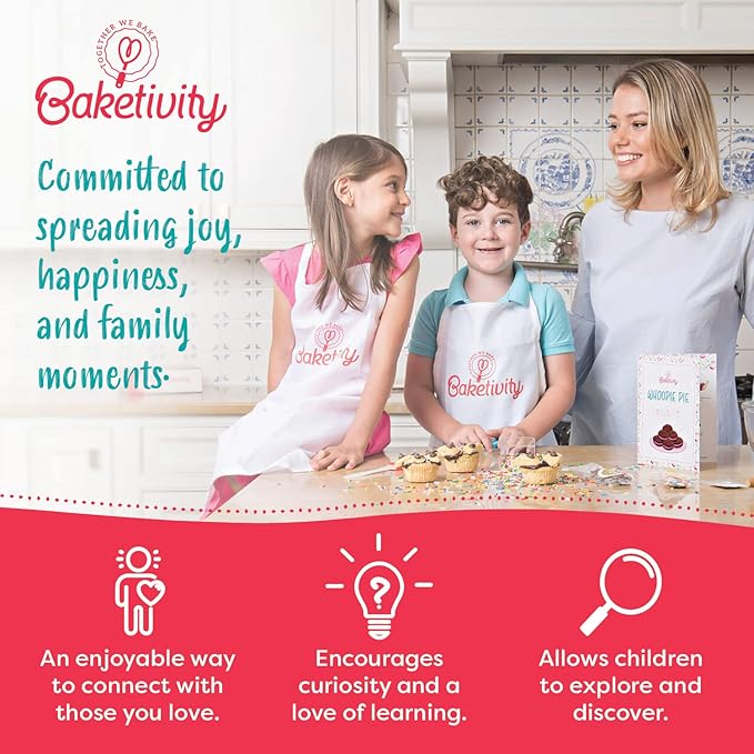 Cake Pop Kit by Baketivity | No Mold or Maker Needed | Cake Pop Stand and Baking Kit | Arts and Crafts for Kids Baking Sets | Kosher