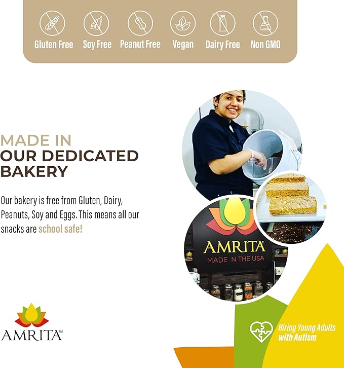 Amrita Nut Free Vegan Protein Bars (12 CT PK of 3) | Dark Chocolate Quinoa 15g Plant-Based Protein Bar | Peanut-Free, Gluten Free, and Dairy-Free | No Added Sugar, Healthy Snacks for Kids/Adults