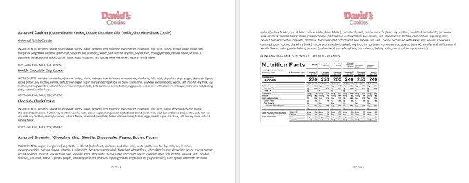 David's Cookies 5lb Assorted Cookies & Brownies Tin Gift Basket – Fresh-Baked Delicious Gourmet Treats for Sharing | Ideal Party Pack Gift Basket for Family, Friends, Holidays, & Special Occasions