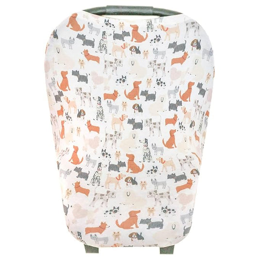 Copper Pearl Multi-Use Cover: Car Seat Covers, Nursing Cover, and Stroller Cover for Sun - Stretchy Fabric, All-Season Use, Stylish Designs, Easy Access for Moms - Rufus