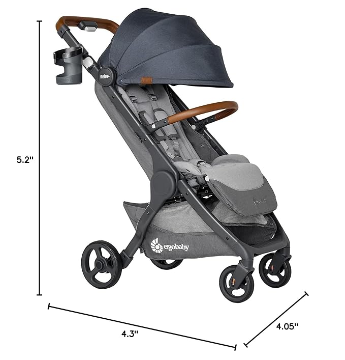 Ergobaby Metro+ Stroller Cup Holder Accessory, Grey