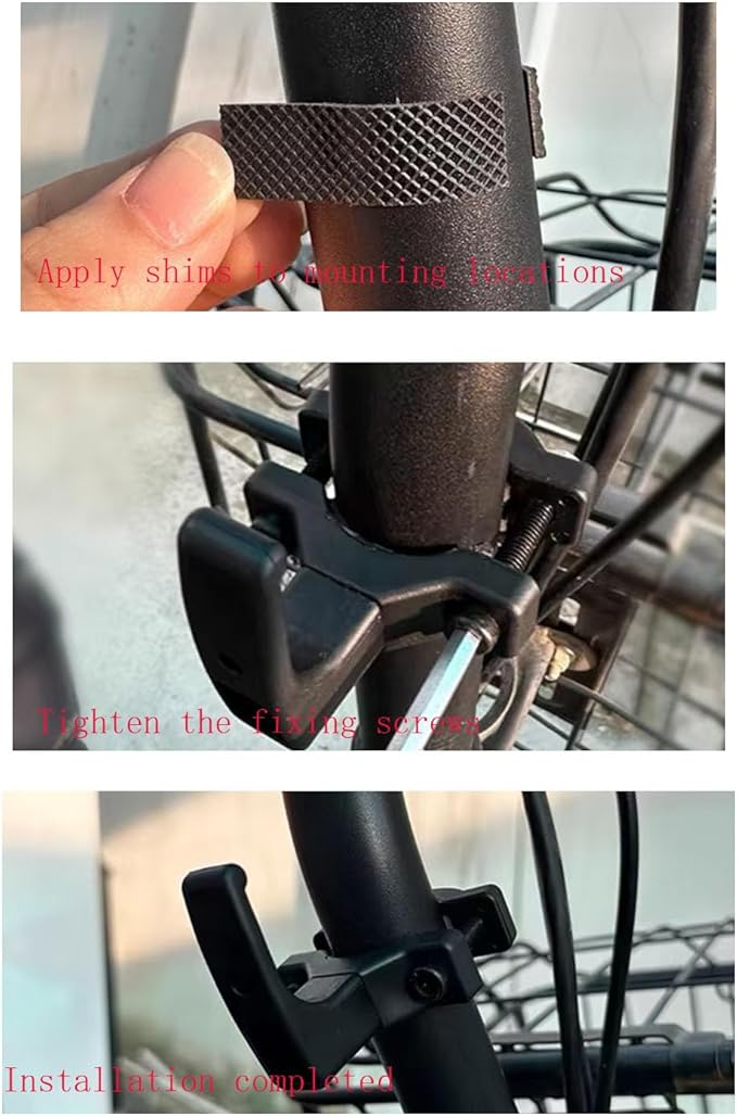 Ziyuan Universal Hanger Hook for Electric Scooter,Electric Scooter Accessories,Adjustable Hook for 0.73in-2.11in Diameter Bars,Suitable for Scooters Baby Strollers,Bicycles,Motorcycles,Wheelchairs