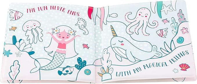 Stephen Joseph, Floating Color Changing Bathtime Book, Toddler Bath Toys, Mermaid