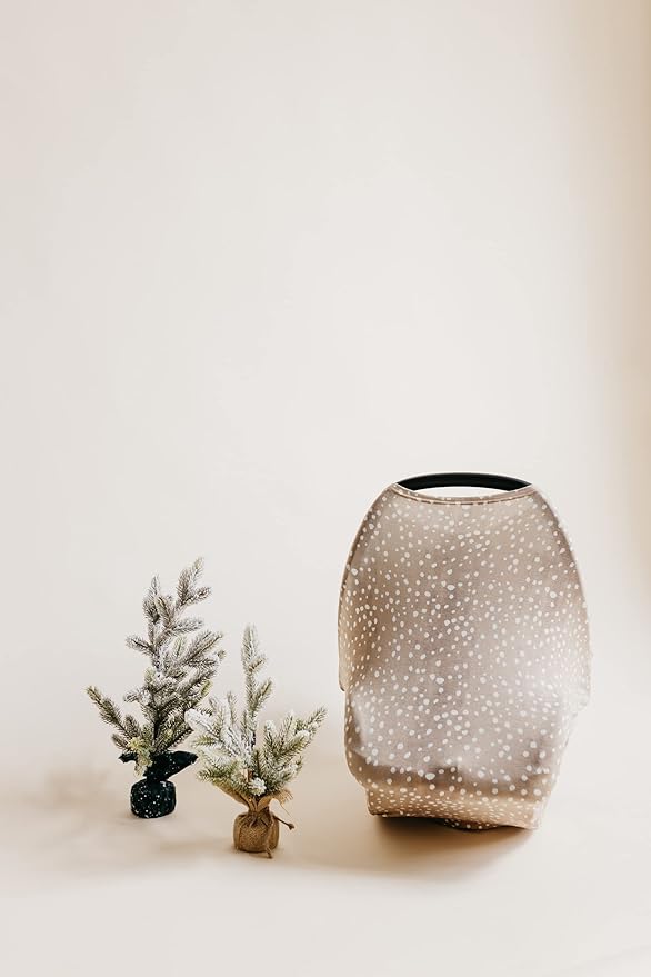 Copper Pearl Multi-Use Cover: Car Seat Covers, Nursing Cover, and Stroller Cover for Sun - Stretchy Fabric, All-Season Use, Stylish Designs, Easy Access for Moms - Fawn