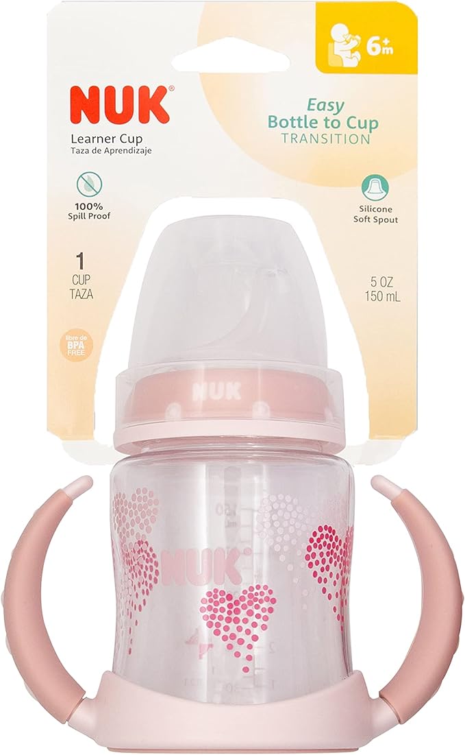 NUK Small Learner Tritan Cup, 5 oz, 6+ Months – BPA Free, Spill Proof Sippy Cup