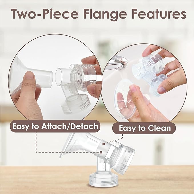 Maymom MyFit 20 mm Small Shields, Compatible with Medela Breast Pump- PersonalFit, Freestyle, Harmony, Maxi, Flex Connector, Connect to Widemouth/Narrow Connector, 2pcs