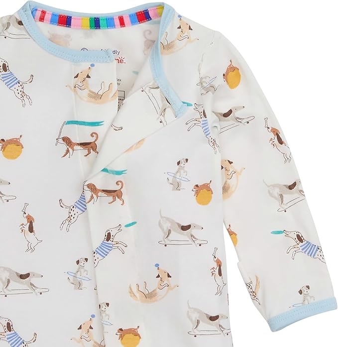 Magnetic Me Boys Modal Magnetic Baby Footie Pajamas | Silky Soft Modal Fabric | Baby Sleepers Available in Sizes PRE - 24M