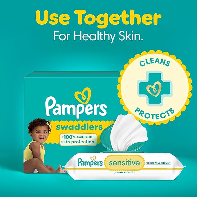 Pampers Baby Diapers - Swaddlers - Size 5, 104 Count, Ultra Absorbent Disposable Infant Diaper