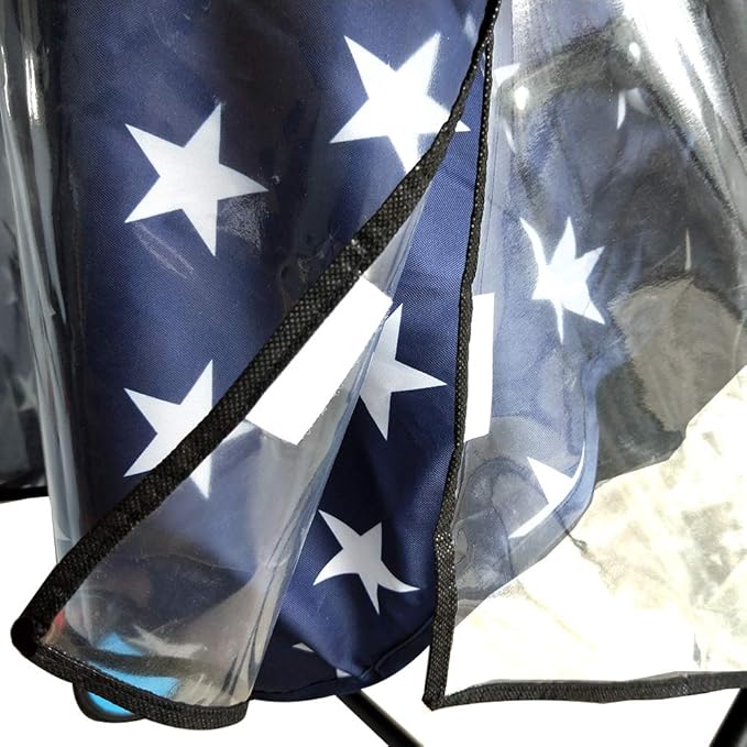 Weather Shield for Double Stroller Raincoat Universal Size Side by Side Baby Umbrella Stroller Rain Cover Scooter Twin Wind Shield Waterproof Jogger City