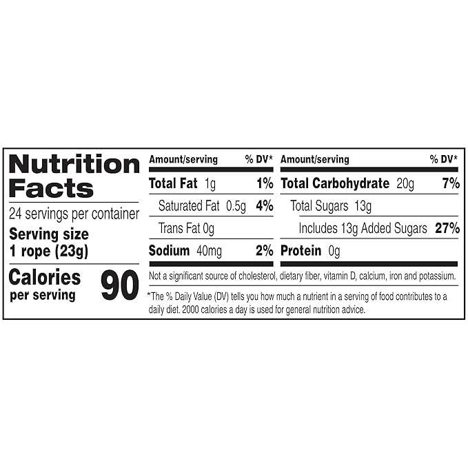 Laffy Taffy Rope Candy, Sour Apple Flavor, 0.81 Ounce Ropes (Pack of 48)