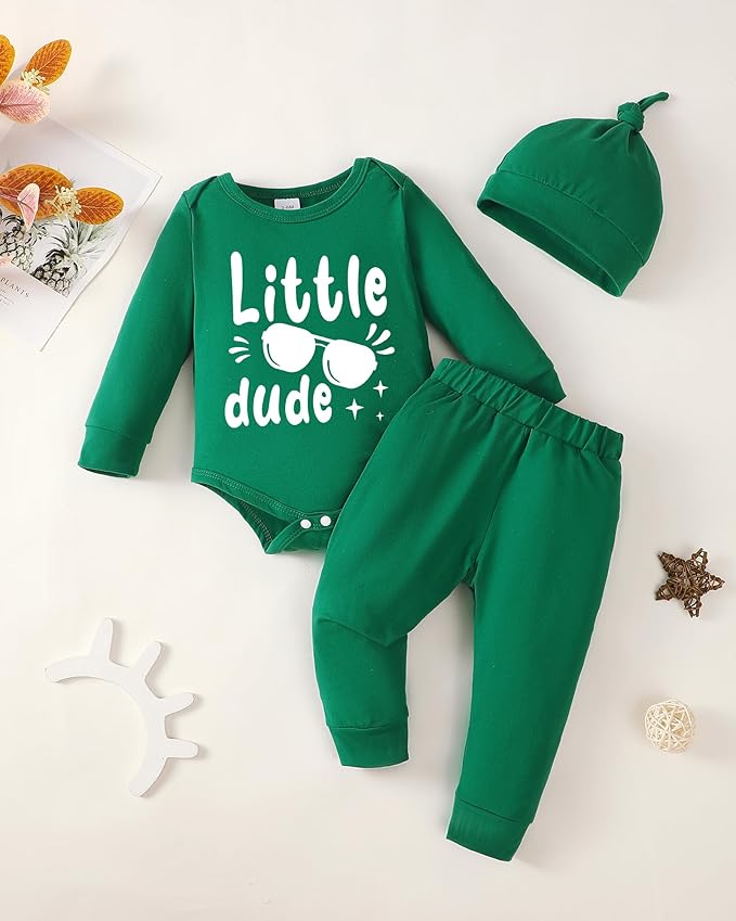 NZRVAWS Newborn Baby Boy Clothes Outfits Letter Prined Romper Pants Set Infant Baby Boy Clothing 0 3 6 9 12 18 Months