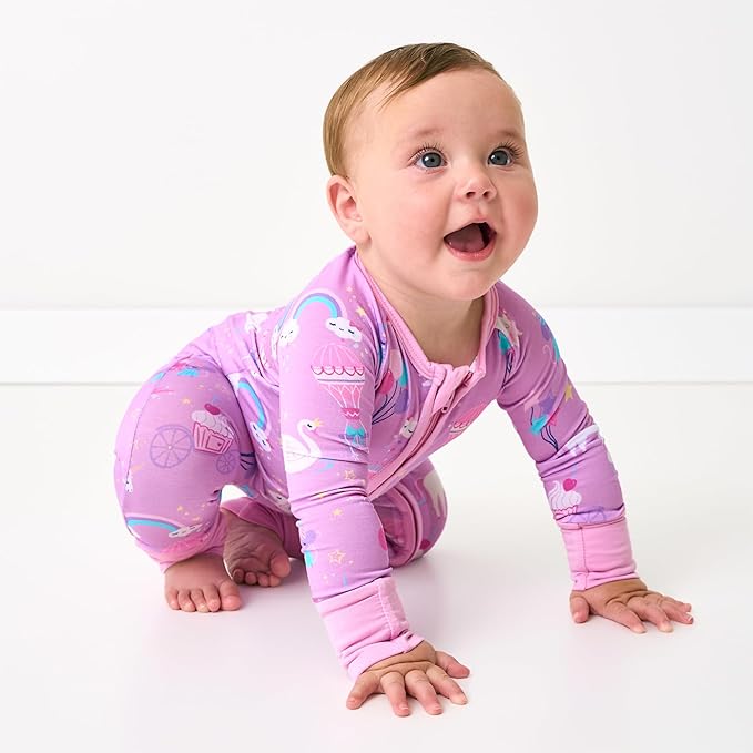 Little Sleepies Pajamas for Baby Boys & Girls, Viscose from Bamboo Baby Pajamas, Preemie & Newborn Sleepers, 2-Way Zipper PJs