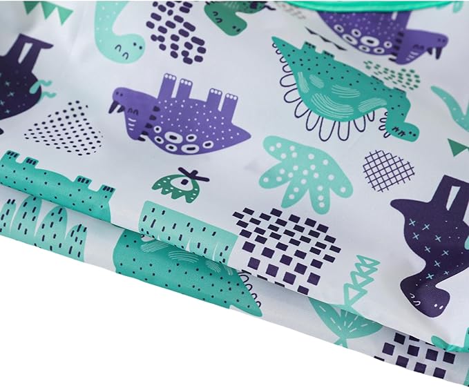 Sleeved Bib,5 Pack,Waterproof Shirt Bibs for Baby 3-24 Months Wipe Clean