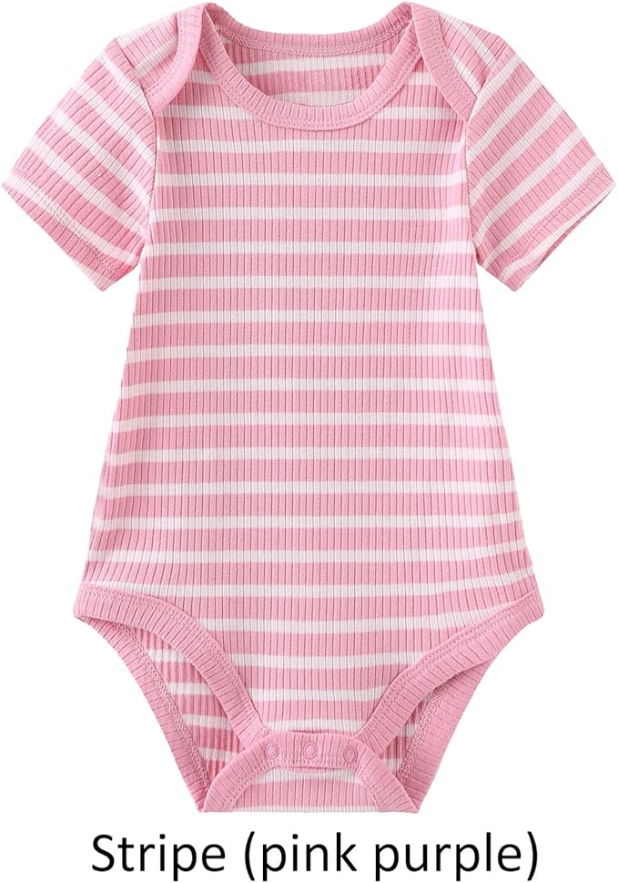 Baby Bodysuit Boy Girl Clothes Soft Newborn Infant Outfit Short Sleeve Romper