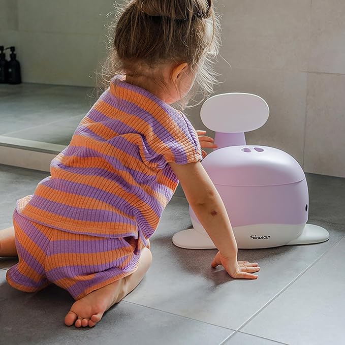 Kindsgut Potty Training Toilet in Whale Design, Designed in Germany, Potty Training in a Beautiful Design, Lilac