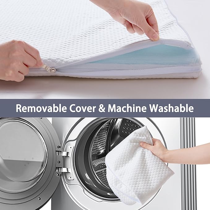 Lisara Mini Crib Mattress, 38" x 24" x 3" Dual Sided Gel Memory Foam Mattress with Waterproof, Removable and Breathable Ice Silk Cover