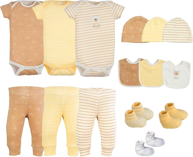 Baby Girl Clothes – 100% Cotton, Soft & Breathable Newborn Essentials and Gifts, Fits 3 to 6 Months