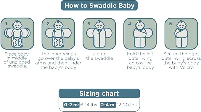 LullaBaby "Double Dream Swaddle: Exclusive Dual Wing Design, Pediatrician-Endorsed, Ultra-Soft Cotton, 0-2 Months, 12-20 lbs - Primrose Pink