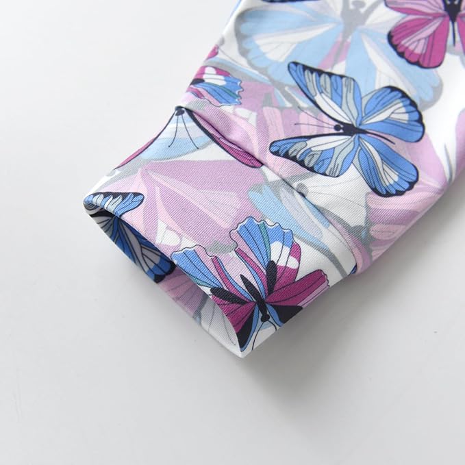 3PCS Baby Girl Clothes Ruffle Floral Shirt Tops Pants Headband Outfit Sets