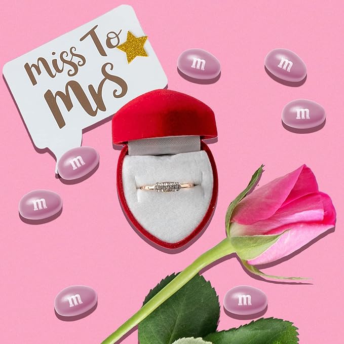 M&M’S Peanut Pink Chocolate Candy - 2lbs of Bulk Candy in Resealable Pack for Candy Buffet, Birthday Parties, Theme Meetings, Candy Bar, Sweet Stuff for DIY Party Favors or Edible Decoration