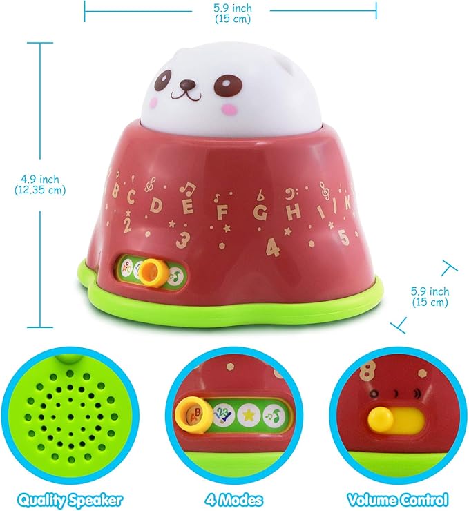 BEST LEARNING Whack and Learn Mole - Educational Interactive Light-Up Toy for Infants Babies Toddlers for 6 Month and up - First Baby Boy or Baby Girl Birthday Gift