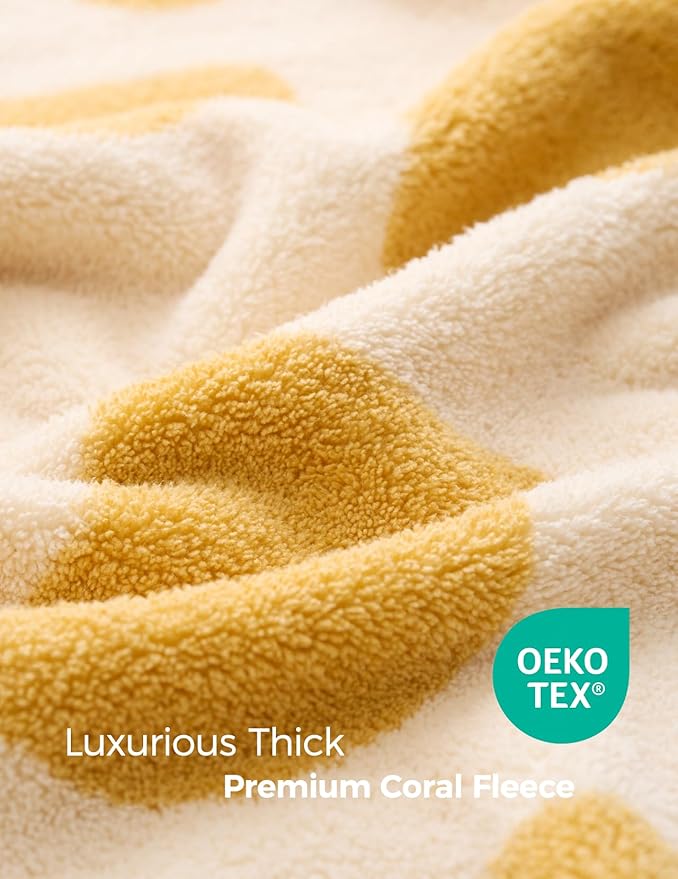 Momcozy Baby Bath Towels with Hooded -Visualize Health Label -Soft & Absorbent Coral Fleece Towel for Comfort & Warm - Bath Essential or Shower Gift for Newborn, Infant,Toddler (Large, 28 x 55 Inch)