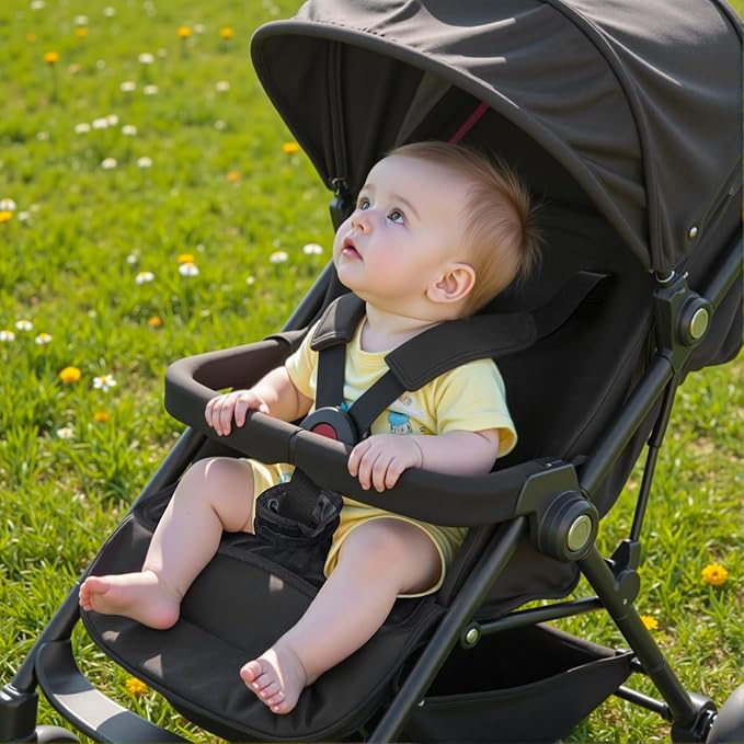 Car Seat Protector for Potty Training, 2 Pack Waterproof CarSeat Liner Toilet Training for Baby Infant Toddler, Dry Seat Piddle Pads Cover for Strollers (Black)