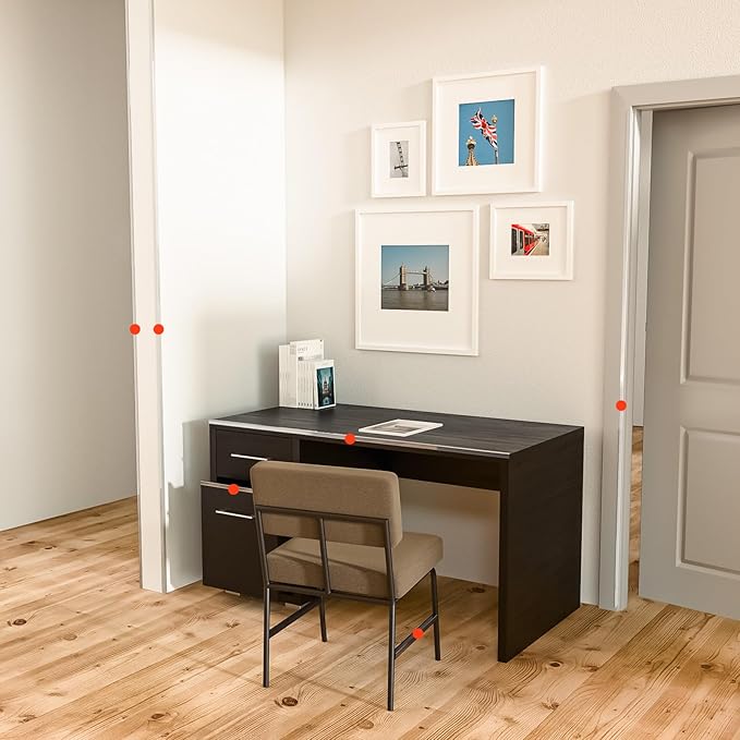 Clear Self-Adhesive Mini Wall Corner Protectors, Cute Corner Guards & Edge Protector for Wall Door Frame Cabinet Baseboard & Door, Table, Stair, Easy to Cut (5/8" Thick, 24" Length - 5Pack)