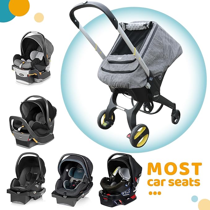 Waterproof Baby Car Seat Cover,Cold Weather Carseat Cover for Babies,Infant Car Seat Cover Canopy for Boy Girls,Windproof Car Seat Canopy for Boys & Girls, Keeps Babies Warm and Cozy(Gray Melange)