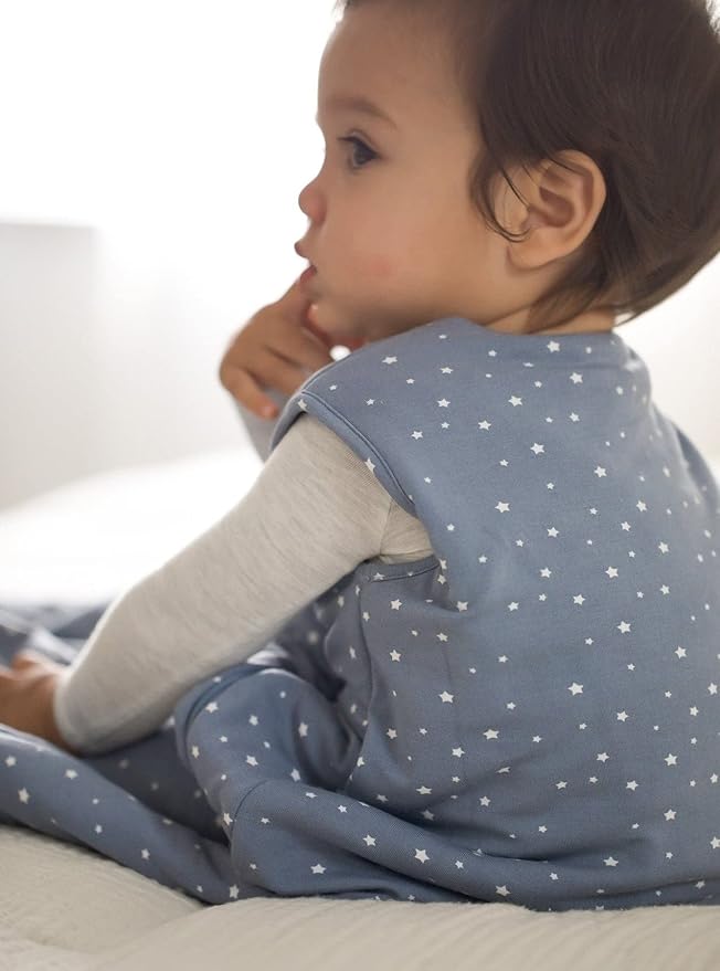 GUNAMUNA günamüna Unisex Baby, Toddler Wearable Blanket, Sleeping Bag Bamboo Rayon, Sleep Sack with Diaper Zipper, 1.0 TOG