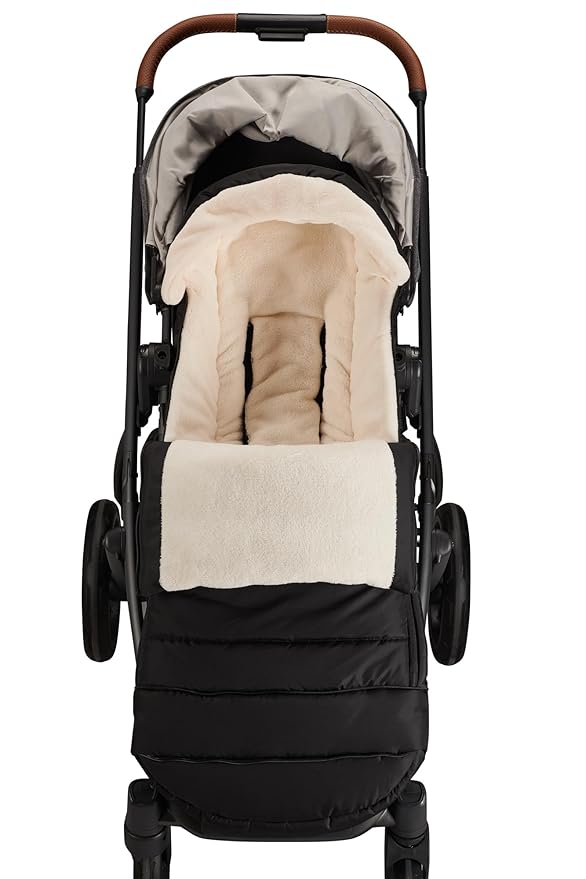 Buntting Bag Compatible with UPPAbaby Vista V2, V3, Vista, Cruz, Cruz V2, RumbleSeat, Ridge, Minu Strollers, Warm and ultra-plush Waterproof Bunting Bag. Universal, easily attaches to all strollers.