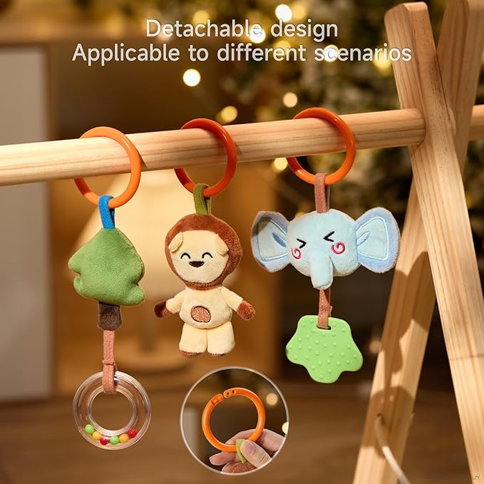 TUMAMA KIDS Spiral Car Seat & Stroller Activity Toy - Giraffe Textured Play Activity Toy for Sensory Exploration and Engagement, Ages 0 and Up